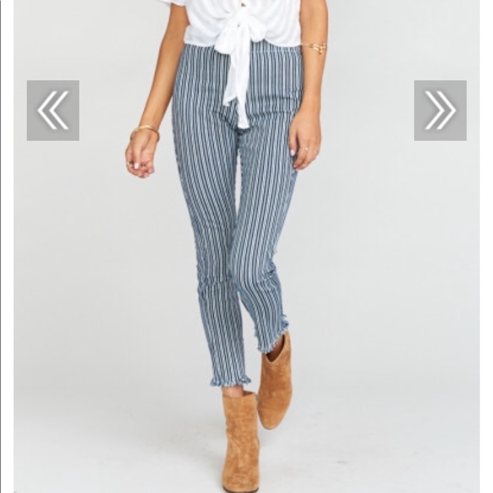 ShowMeYourMumu Soho Skinnies Hickory Stripe unworn